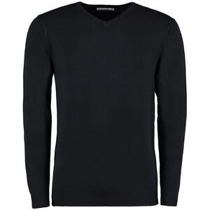 Kustom Kit Mens Arundel Long Sleeve V-Neck Sweater XS-XXL / Black
